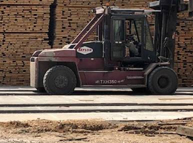 Taylor forklift with Galaxy Radial Tires