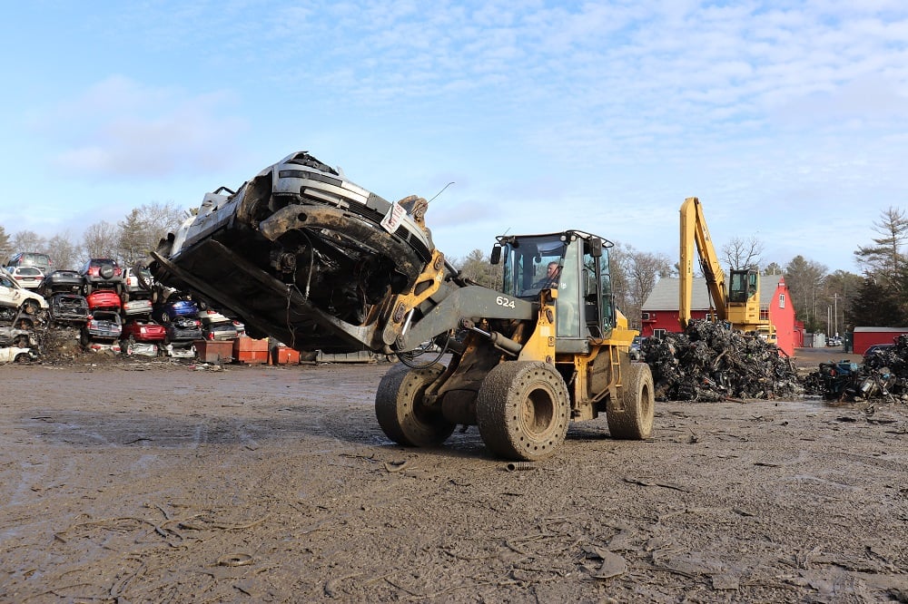 Galaxy Super Smooth tires on a wheel loader